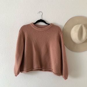 World Market Blush Pink Knit Sweater
